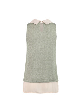 Sleeveless with shirt collar - 3