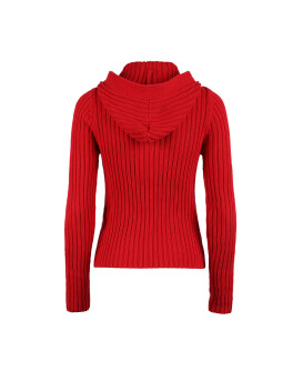 Zip-up sweater with hood - 3