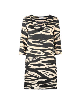 Vestito scollo V stampato