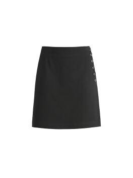 Mini skirt with side buttons