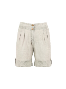 Shorts with cuffs and buttons