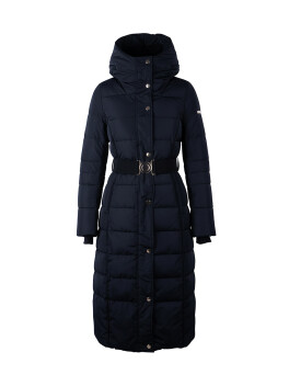 Long down jacket with hood