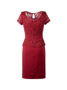 Sheath dress with lace - 3