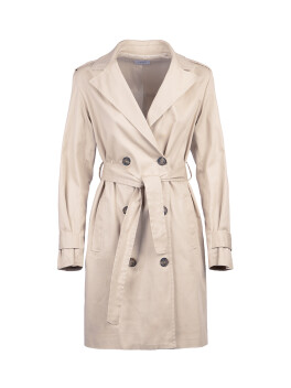 Double-breasted trench coat