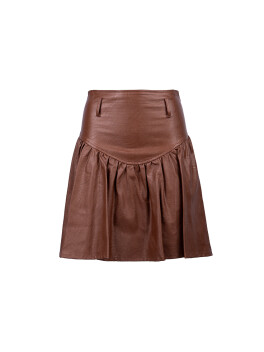 Faux leather skirt