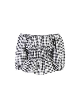 Shiffer neckline blouse