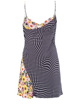 Mini dress effetto patchwork