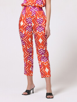 Pantaloni capri a fantasia - 3