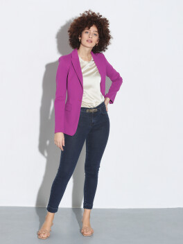 Fitted jeans with belt - 3