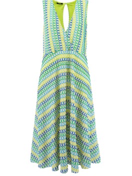 Multicolor cotton knit dress