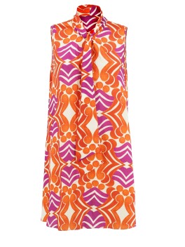 Sleeveless printed dress