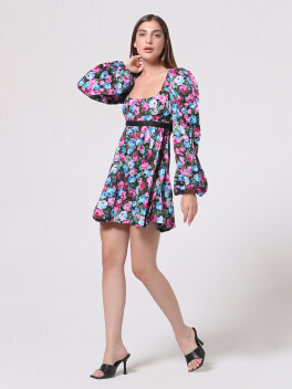 Floral print dress - 3