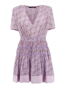 Vestito corto fantasia floreale