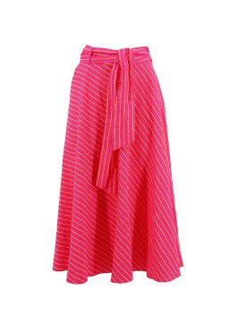Long striped skirt