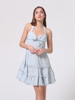 Patterned striped dress - 3