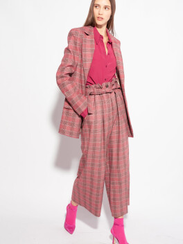 Prince of Wales check flannel blazer - 3