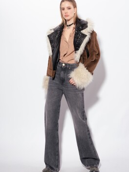 Camicia in seta jacquard con fantasia logo all-over - 3