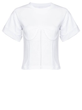 T-shirt effetto bustier