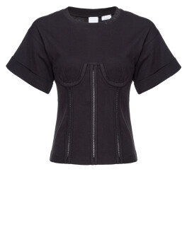 T-shirt effetto bustier