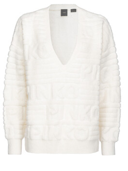 Maglione punto spugna con logo 3D