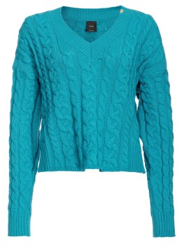 Maglia boxy con mix di trecce