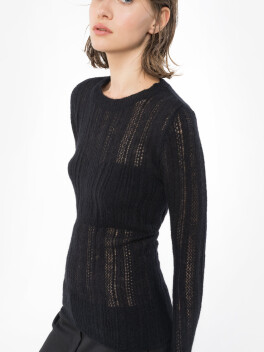 Slim-fit alpaca blend sweater - 3