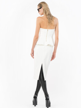 High-waisted midi skirt - 3