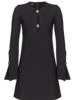 Short A-line dress with buttons