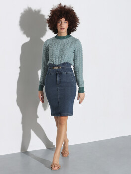 Midi skirt with bustier - 3