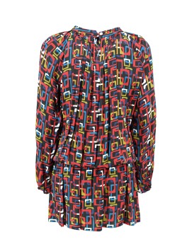 Vestito fantasia geometrica astratta - 3