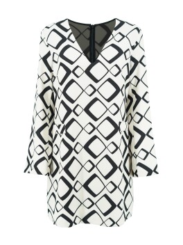 Geometric patterned dress