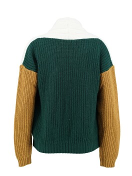 Cardigan multicolor in misto cachemire e lana - 3