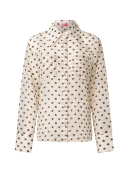 Polka dot shirt with jewel buttons