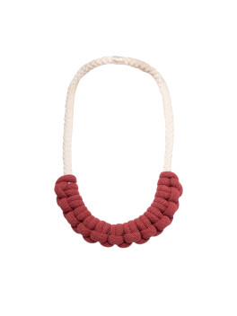 Hand-woven two-tone necklace