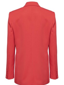 Blazer dritto in satin lucido - 3