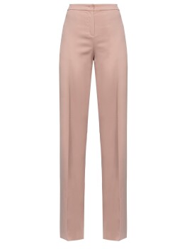 Pantaloni flare-fit in satin