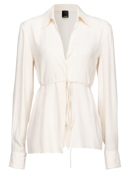 Camicia in seta con laccetto in vita