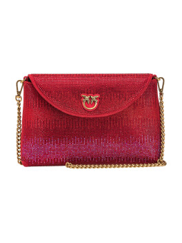 Envelope style bag in full rhinestones