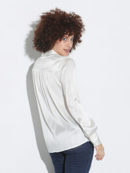 Silk satin shirt - 3