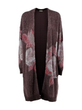 Maxi Cardigan with floral pattern