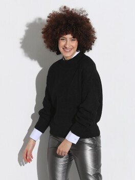 Solid color sweater - 3