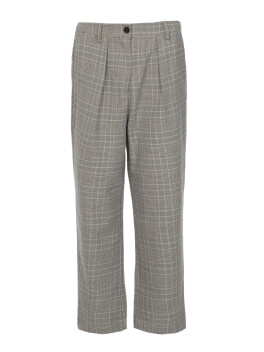 Pantaloni classici fantasia check