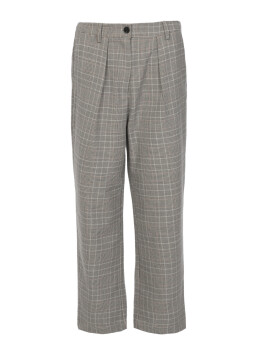 Classic check patterned trousers