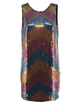 Multicolored sequin mini dress