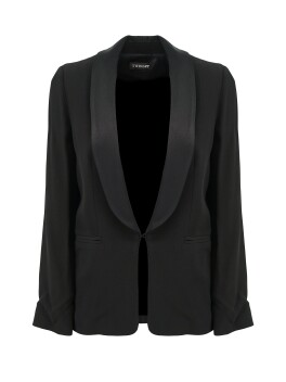 Blazer with shawl lapels