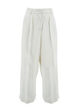 Pantaloni classici modello crop