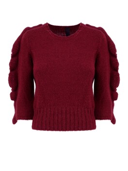 Sweater with ruffles