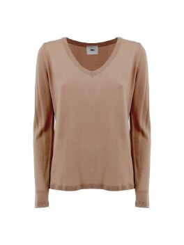 V-neck sweater in pure merino wool