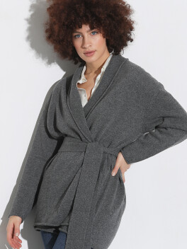 Cardigan modello accappatoio - 3