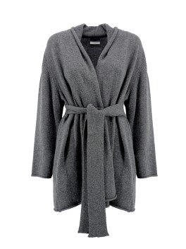 Bathrobe model cardigan